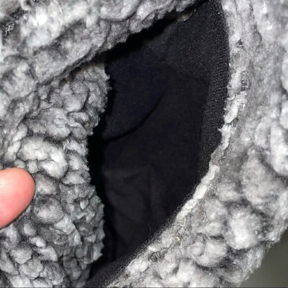 Grizzly Sherpa Fleece Pullover Jacket Brown 1/4 Zip Up Mock Neck - Picture 7 of 10